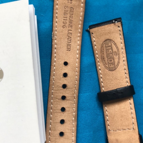 Fossil leather watch strap 18 GOLD - Picture 4 of 4
